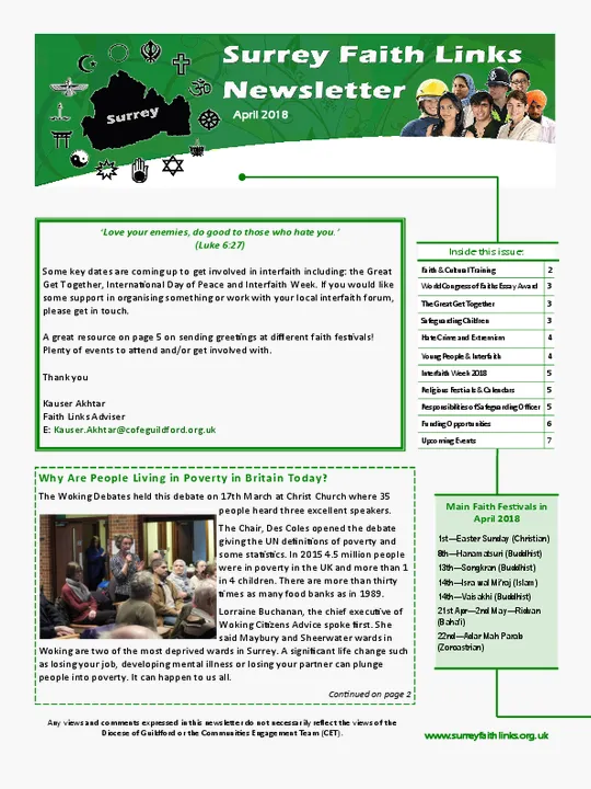 SFL Newsletter April 2018