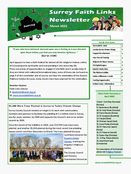 SFL Newsletter March 2022