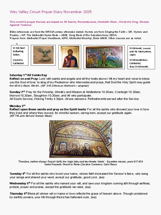 Circuit Prayer Diary &ndash; November 2025