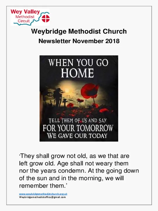 Weybridge Newsletter Nov 2018