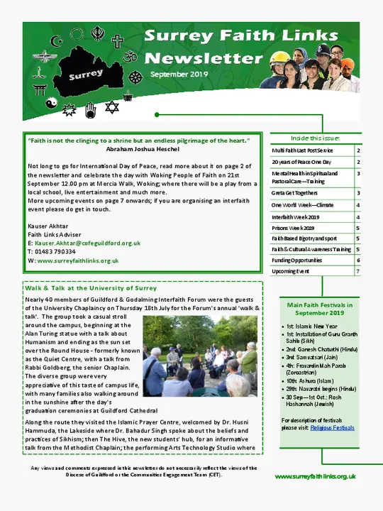SFL Newsletter September 2019