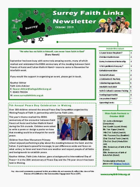 SFL Newsletter October 2019
