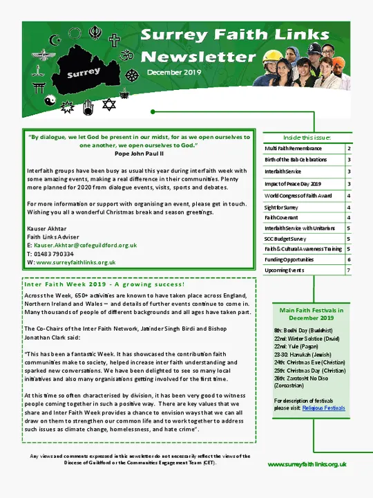 SFL Newsletter December 2019