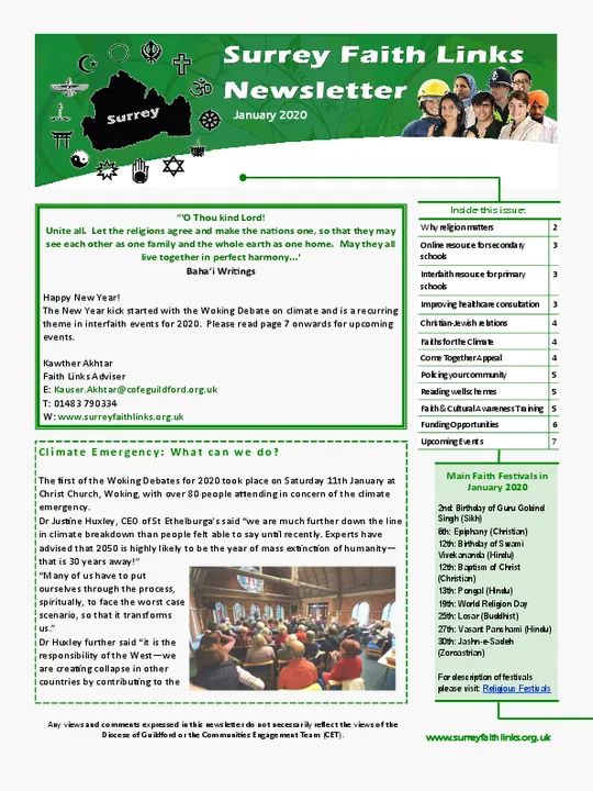 SFL Newsletter January 2020