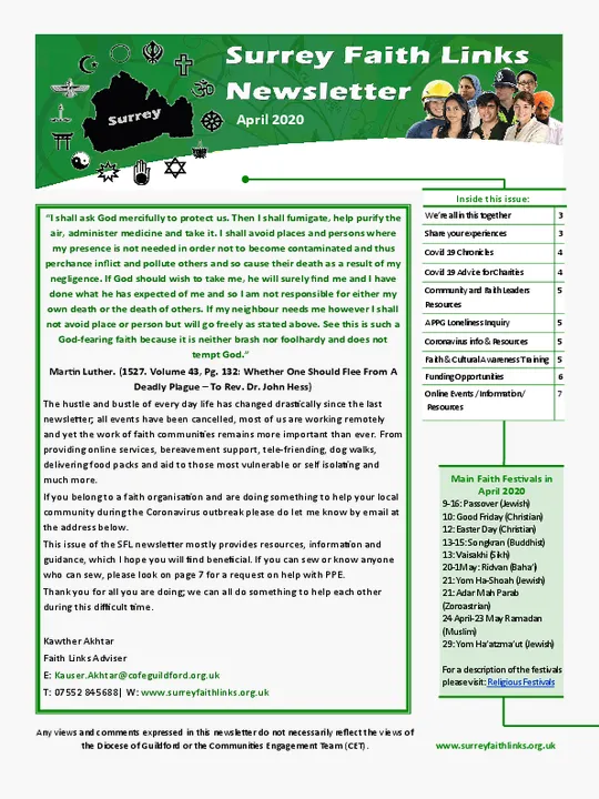 SFL Newsletter April 2020