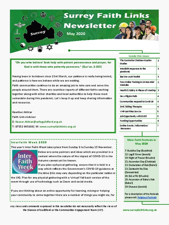 SFL Newsletter May2020