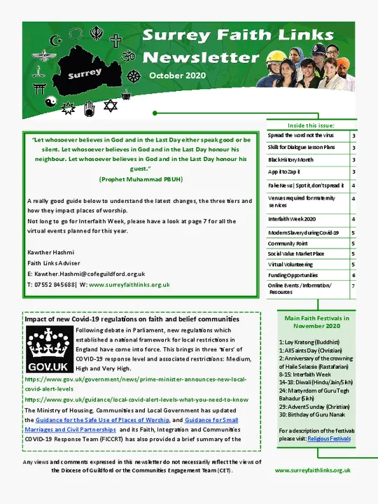 SFL Newsletter October 2020