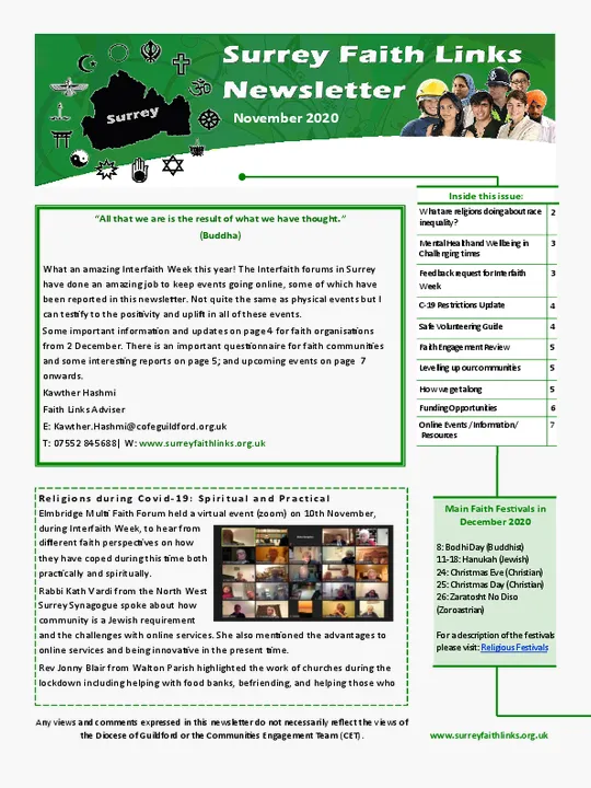 SFL Newsletter November 2020