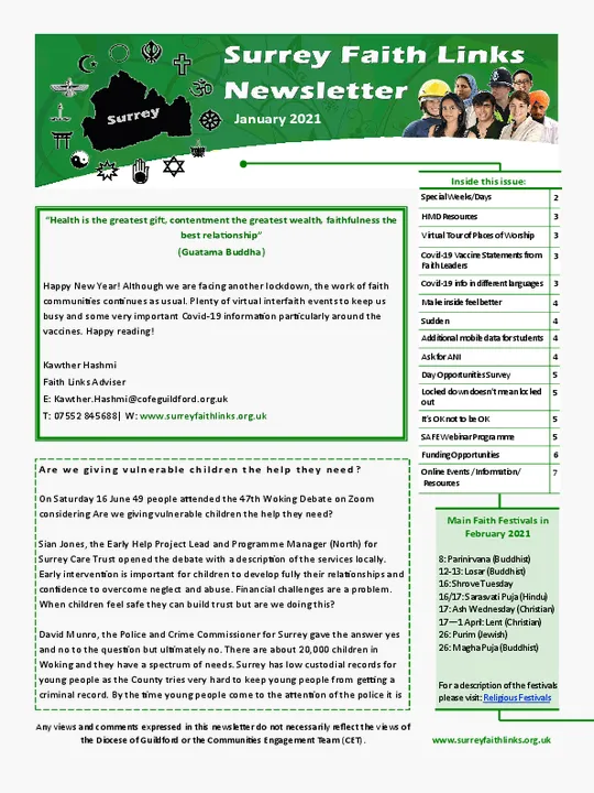 SFL Newsletter January 2021