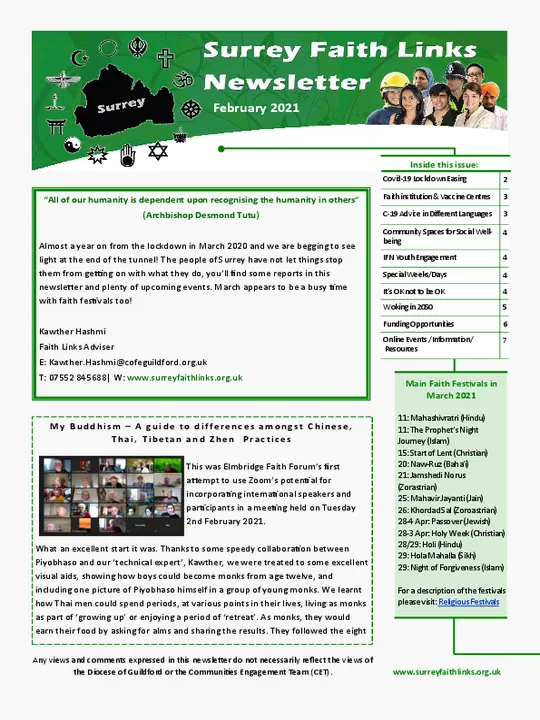 SFL Newsletter February 2021