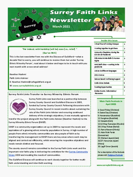 SFL Newsletter March 2021