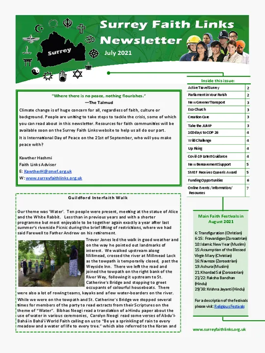 SFL Newsletter July 2021
