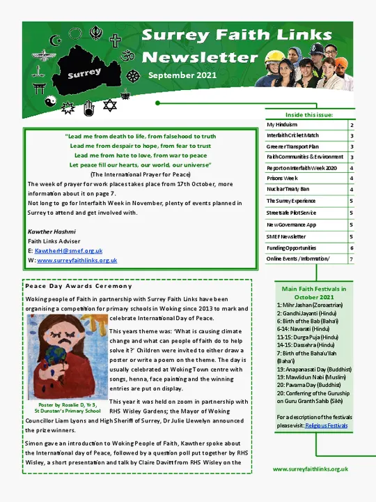 SFL Newsletter September 2021