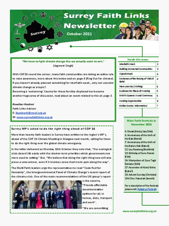 SFL Newsletter October 2021