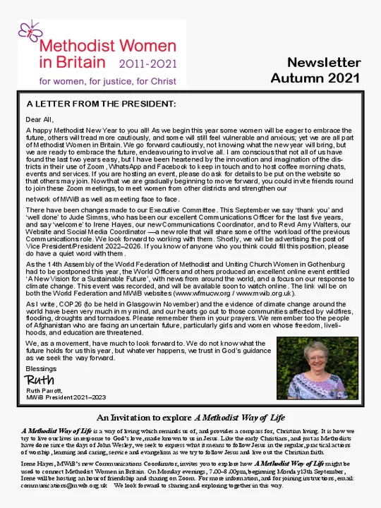 MWiB Newsletter 2021-3 Autumn