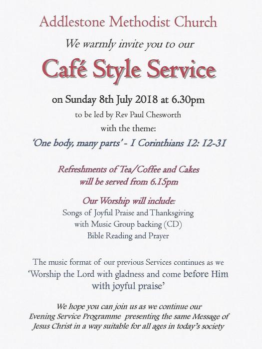 Addlestone 18-07-08 cafe Style service