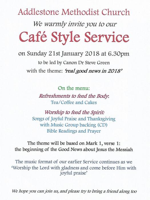 Cafe Style Service - Addlestone