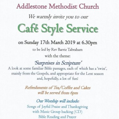 Cafe Style Service - March 19