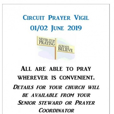 Circuit Prayer Vigil poster 2019